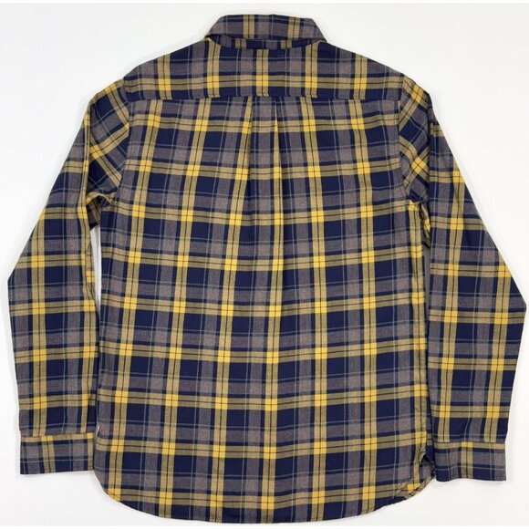 Best Made Co Mens Flannel Shirt Sz Medium Plaid Button Up Cotton Elbow Patches - Picture 5 of 14